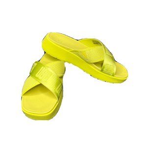 UGG EMILY MESH WOMEN’S SLIDES SANDALS 1119491 SIZE 8 POLLEN YELLOW/ AUTHENTIC